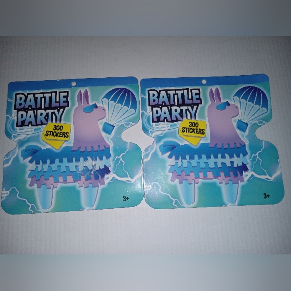 Battle party Fortnite 300 book stickers 3 booklets of stickers New